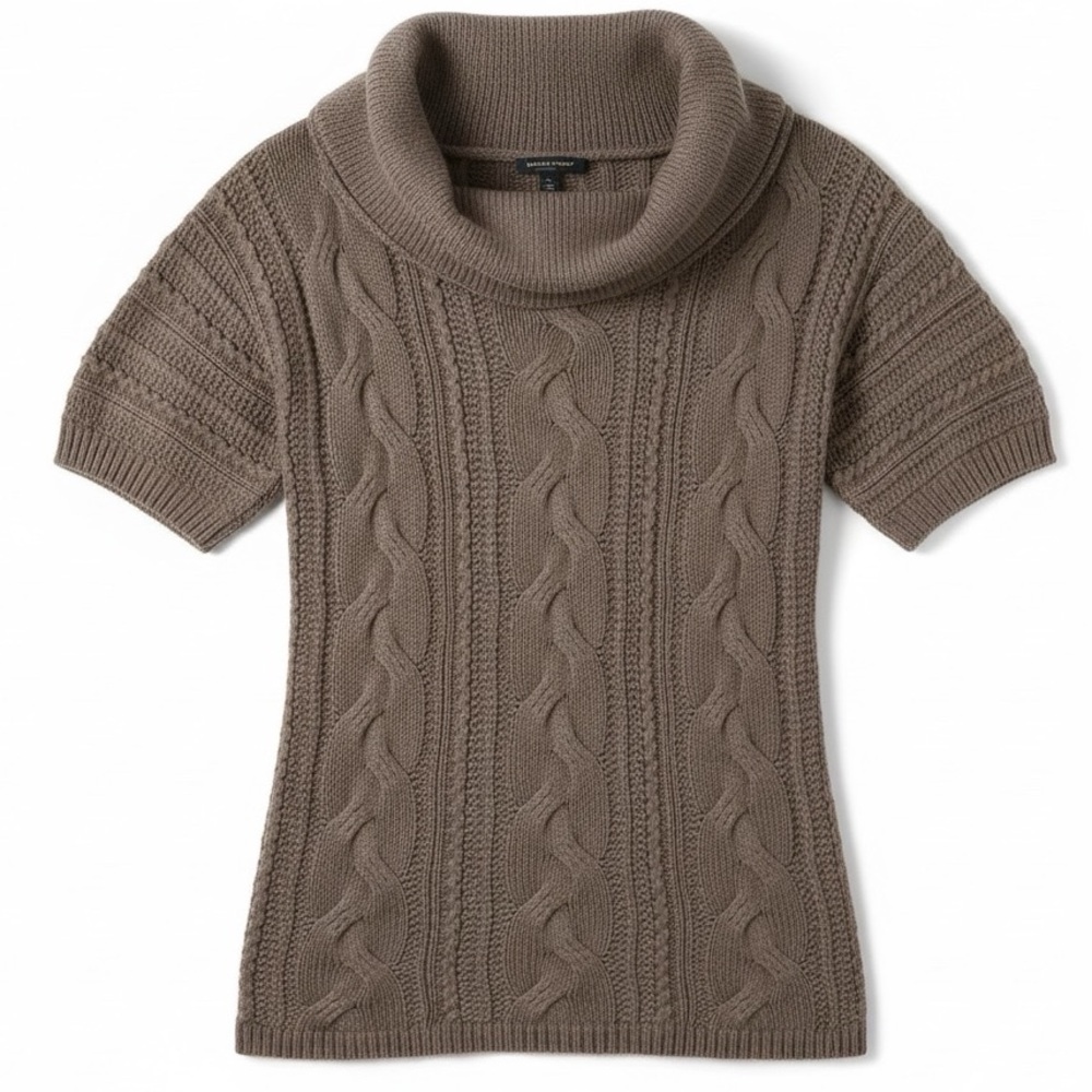 Banana‎ Republic angora blend cable long sweater